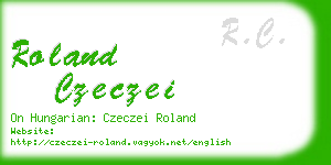 roland czeczei business card